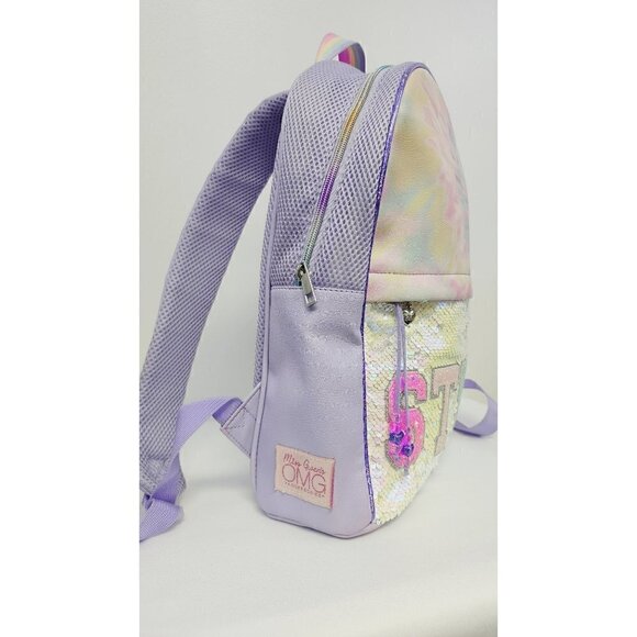 OMG Tie Dye Sequined STUFF Large Backpack - Picture 5 of 10